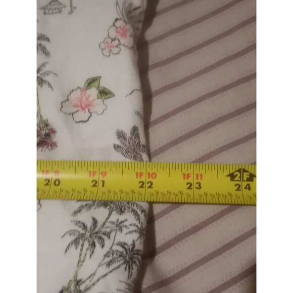 Tommy Bahama Mens Medium M Linen Cotton Short Sleeve Button Up Hawaiian Shirt - Picture 12 of 13